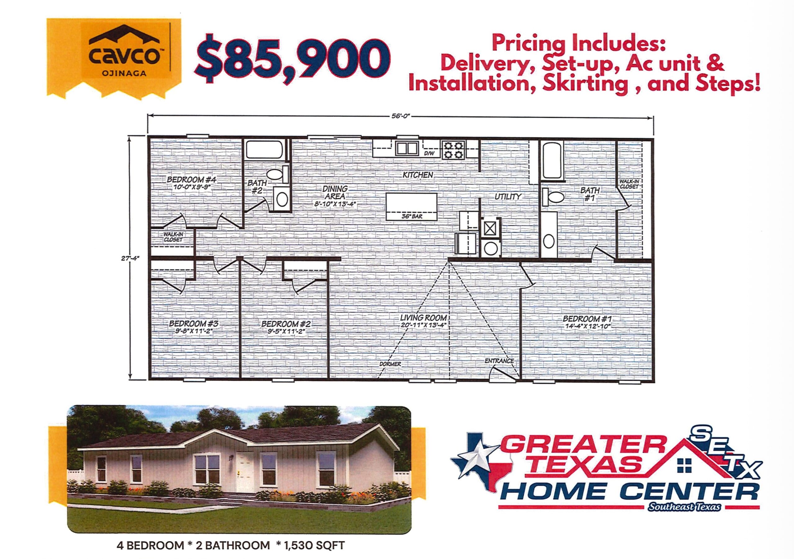 Floor plan of 2027 Cavco #913